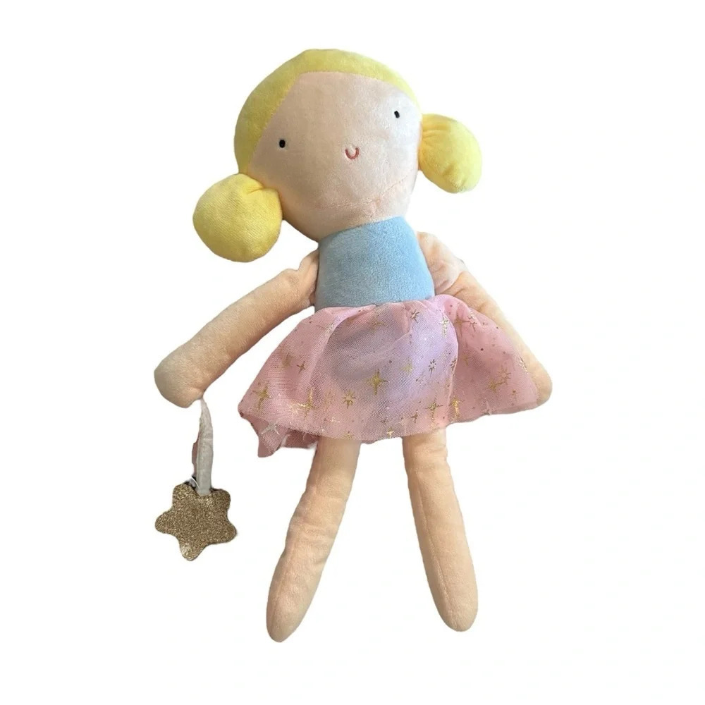 Max Studio Kids Plush Stuffed Fairy Ballerina Plush Doll with Wand